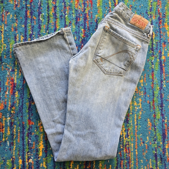 Vintage GUESS‎ Women's Light Blue Jeans Bootcut Siz3 26 X 32L - Picture 1 of 10